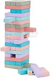 54 Pieces Classic Building Blocks Stacking Tumbling Tower for Children Family Fun Game photo-2