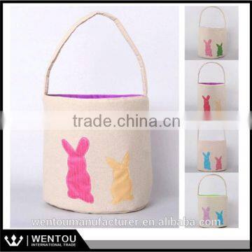 2016 New Design Cotton Easter Bunny Basket