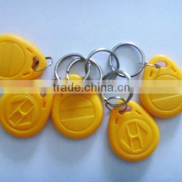 custom waterproof blue plastic rfid key tag