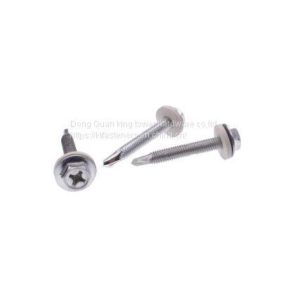 Factory Philips Hex Head Tapping Screws With Spring Washer photo-3