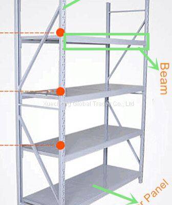 All Steel Laboratory Storage Shelf Goods Store Rack for School Workshop Warehouse Use