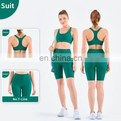 Wholesale High Impact Sports Bra With Adjustable Straps Front Zipper Fitness Sex Yoga Bra photo-4