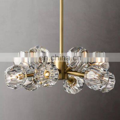 BOULE DE Light Luxury Fashion Living Room Hotel Ceiling Decoration Lighting Round Industrial Crystal Chandelier photo-3