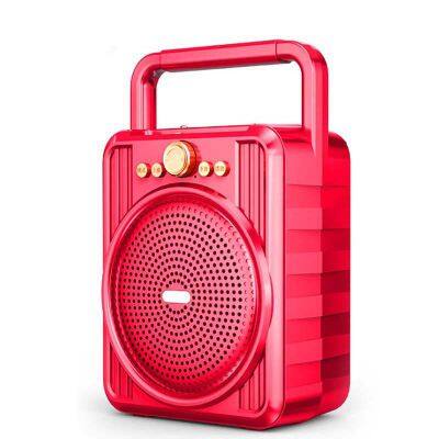 Rechargeable FM Stereo Super Bass Mini Mic Magnetic Audio Classroom Teaching Recorder Voice Multimedia Speaker Bt Speaker