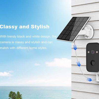 Ringsee Night Vision HD Full-color Network Camera 2MP Battery Low Power Outdoor Camera Waterproof Solar Security Camera