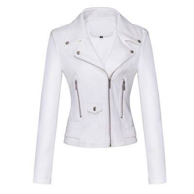 Spring Women's Vintage Black Casual Fashion Stylish Custom Motorcycle Jacket for Women photo-3