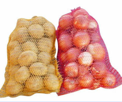 Recyclable Large Mesh Bag 20kg-30kg Capacity PP Plastic for Onion Potato Packing Vegetable Storage Industrial Use photo-5