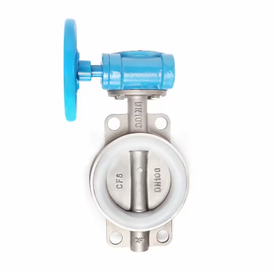 Durable Stainless Steel Butterfly Valve with NBR, EPDM, PTFE, RPTFE Seat for Fluid Control
