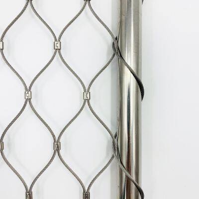 Wholesale Stainless Steel Rope Mesh Ferrule Type 7*7 7*19 Construction Fence Wire Woven Technique Cutting for Balustrades
