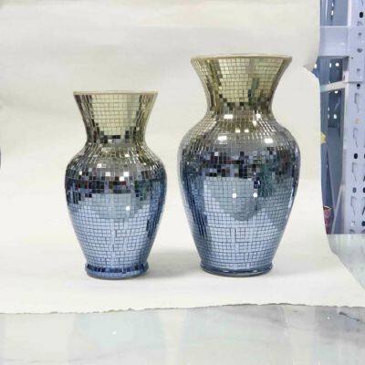 Mosaic Vase Glass Container Jar