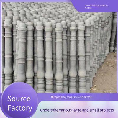 Concrete Balcony Vase-shaped Column Railing, Precast Cement Roman Column Handrail, Vase-shaped Column Fence for Villas and Self-built Houses photo-2