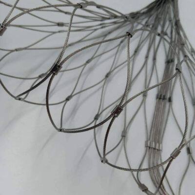 304 Stainless Steel Rope Mesh 7x7 Weave for Architectural Facades photo-2
