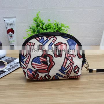 Polyester cosmetic handbag overnight bags promotional fashion toiletry travel bag