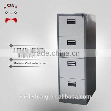 Luoyang WLS high quality Steel Storage Metal 4 Drawers Vertical Filing Cabinet For Office