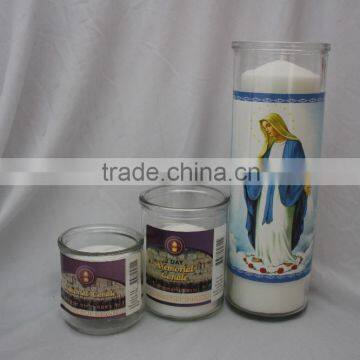 Grave tin candle