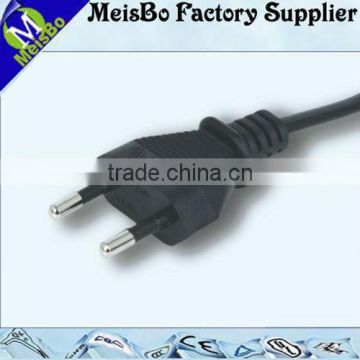 2 Pins Euro 2.5A 250V ac adapter plug