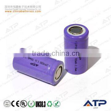 Wholesale rechargeable lifepo4 18350 battery / 3.2v ifr18350 li-ion batteries / 3.2v 700mah 18350 li-ion battery