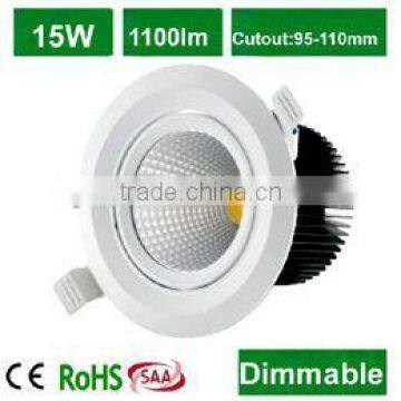 Dimmable LED Spotlight COB LED 15W