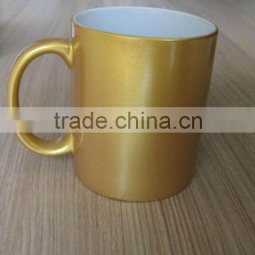 golden pearl finished mugs