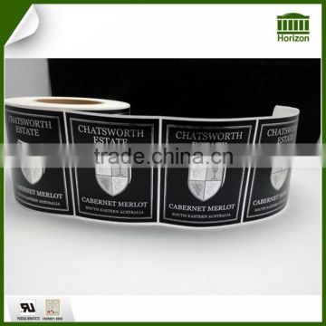 2015 New Guangzhou Custom Design Self-adhesive Cabernet Sticker Label