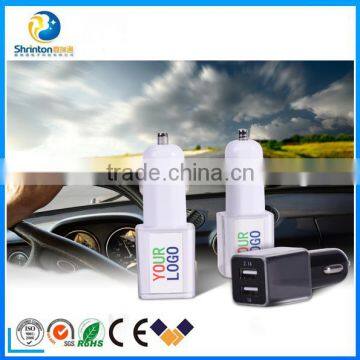 MiNi 12-24V 5V 2.4A Dual USB car charger adaptor 2 port