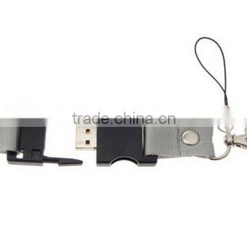 Custom Printed Lanyard Usb Flash Disk 512Mb