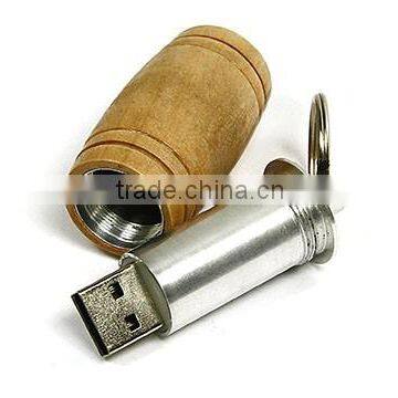 Novelty Wooden Barrel 8gb USB 2.0 USB Flash Memory Drive photo-3