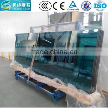 8mm tempered laminated glass with 0.76mm PVB film (SGP) CE TUV certification