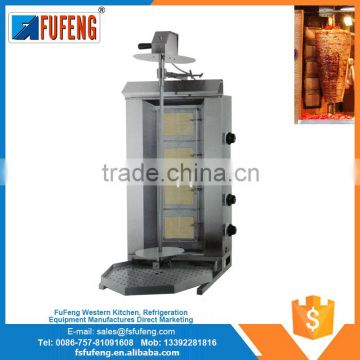 motor on top shawarma equipment machine with 4 burning element for sale