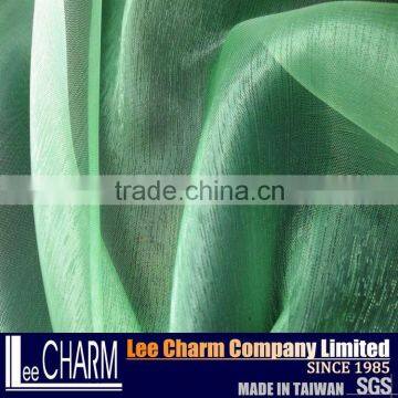 Green Shining Decorative Organza Glitter Pearl Yarn Fabric