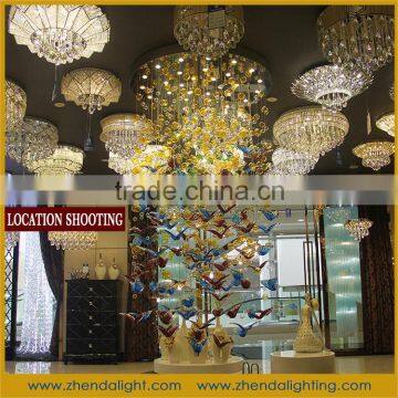 China Hand Blown Glass Chandelier Decoration & Color Glazed Chandelier for Hotel Lobby photo-2