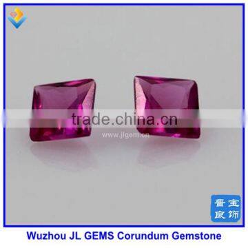 Synthetic Pink Square Ruby Corundum Stones For Fashion Jewelry With Cheap Price