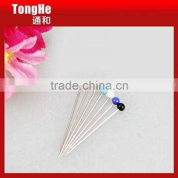 colorful glass head pin for dressmaker