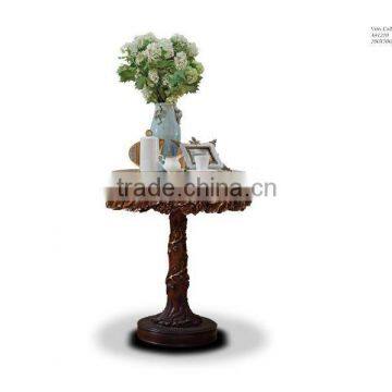 Royal Bedroom Furniture King Size White Wedding Bed Wood Four Poster Canopy Bed Quality Choice photo-4