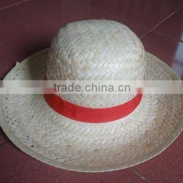 WHITE STRAW HAT different design with shape pattern