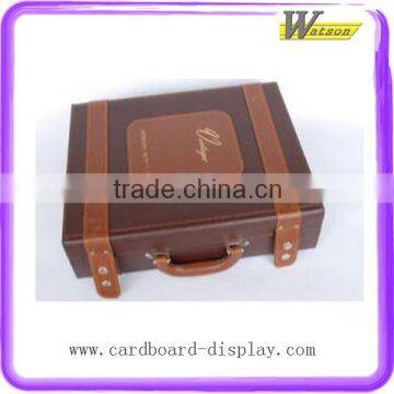 Customer Made with handles Luxurious Wine Packing Box,gift box