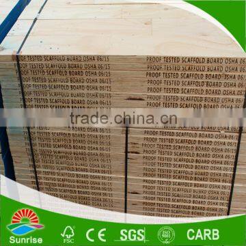 OSHA standard LVL scaffolding plank wood for construction