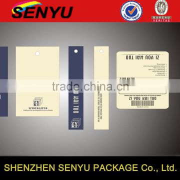 hot sale apparel industry use recycled material paper hangtag labels