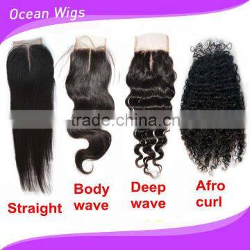 Deep Curly Free Parting Lace Closure photo-3