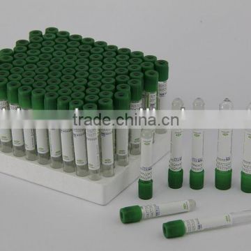 PET and glass heparin lithium tube