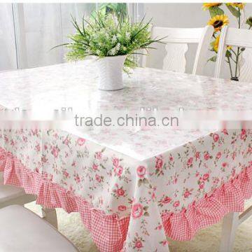 High Quality and Low Price Flower Printed Table Cloth photo-4