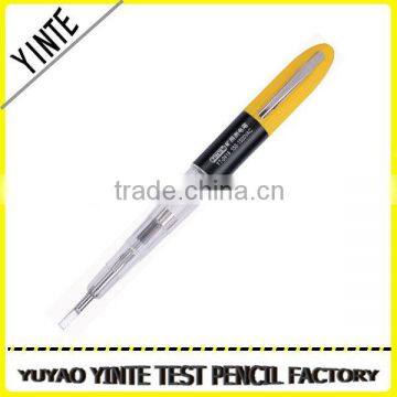 China Manufacture Mine voltage test pen screwdriver with AS material and long-life neon light