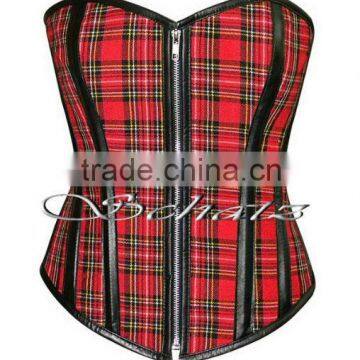 High Quality Fullbust Women's Corset with Zip