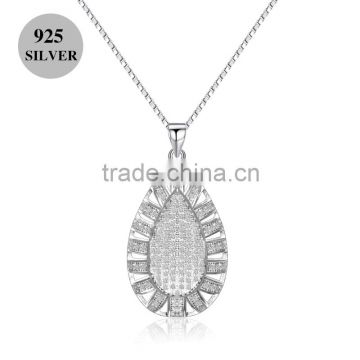 factory direct sale micro pave setting 925 sterling silver jewelry