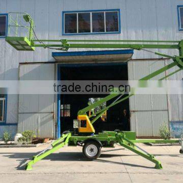 small telescopic trailer articulating boom lift