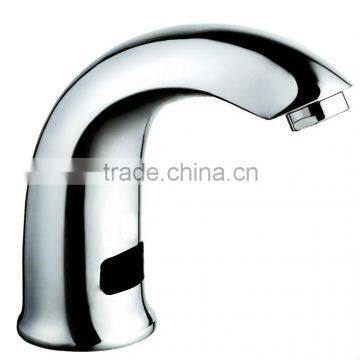 Luxury Brass Infrared Tap Sensor, Deck Mounted Sensor Tap For Cold Water Only, Chrome Finishing