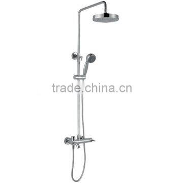 High Quality Brass Round Shower Head Set, Polish and Chrome Finish, Wall Mounted