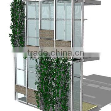 Aluminum visible frame low-e tempered insulated glass