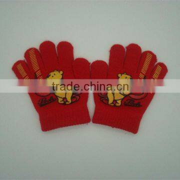 Boxi-High quality cartoon five fingers children acrylic gloves