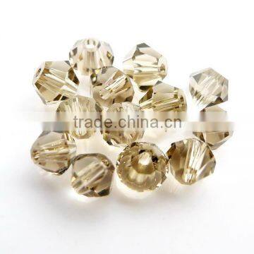 4mm Crystal Stain/Gray crystal glass bead